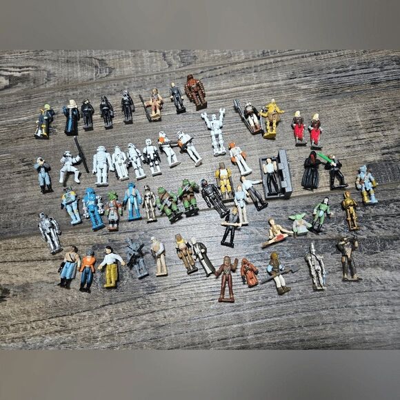 Vintage Star Wars Huge Mini Figure Micro set 55 posable 68 non posable kenner - Picture 7 of 16